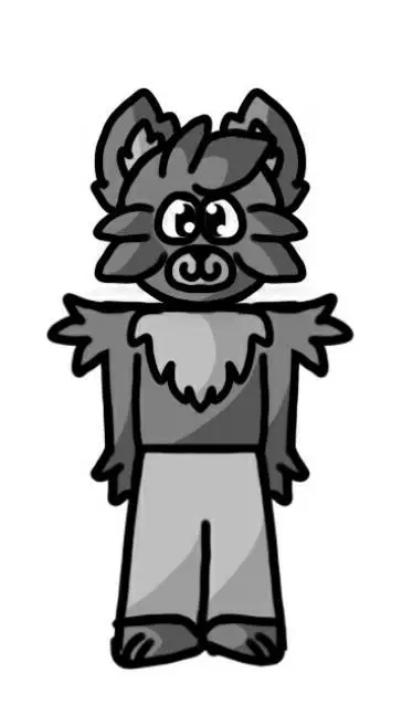 ai character: 🤍LOBO🤍🐺 background