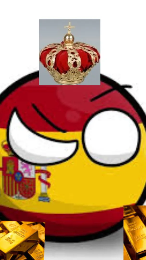 ai character: España con  oro background