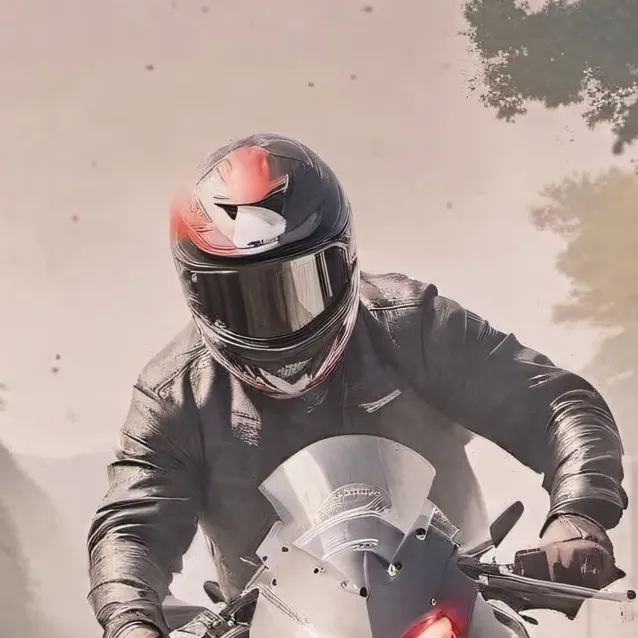 chat with ai character: Headless biker