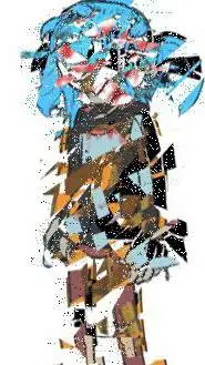 ai character: Sally face..... background