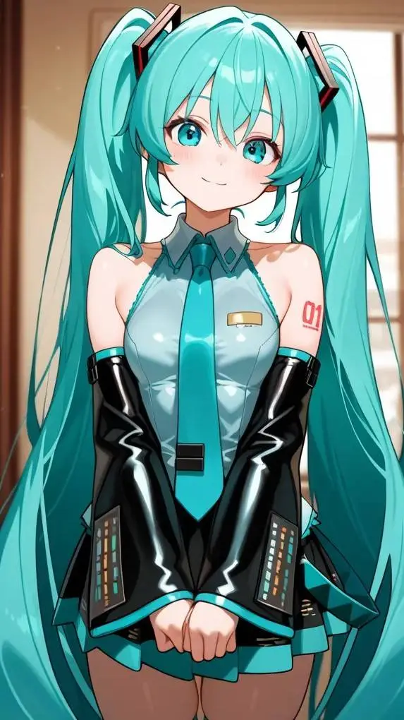 ai character: Miku background
