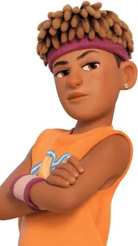 ai character: Aaron.Z background