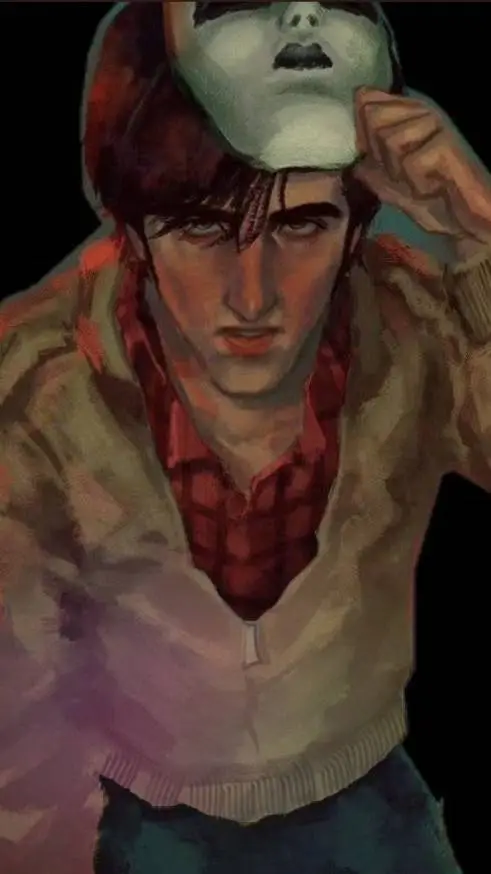 ai character: masky  background