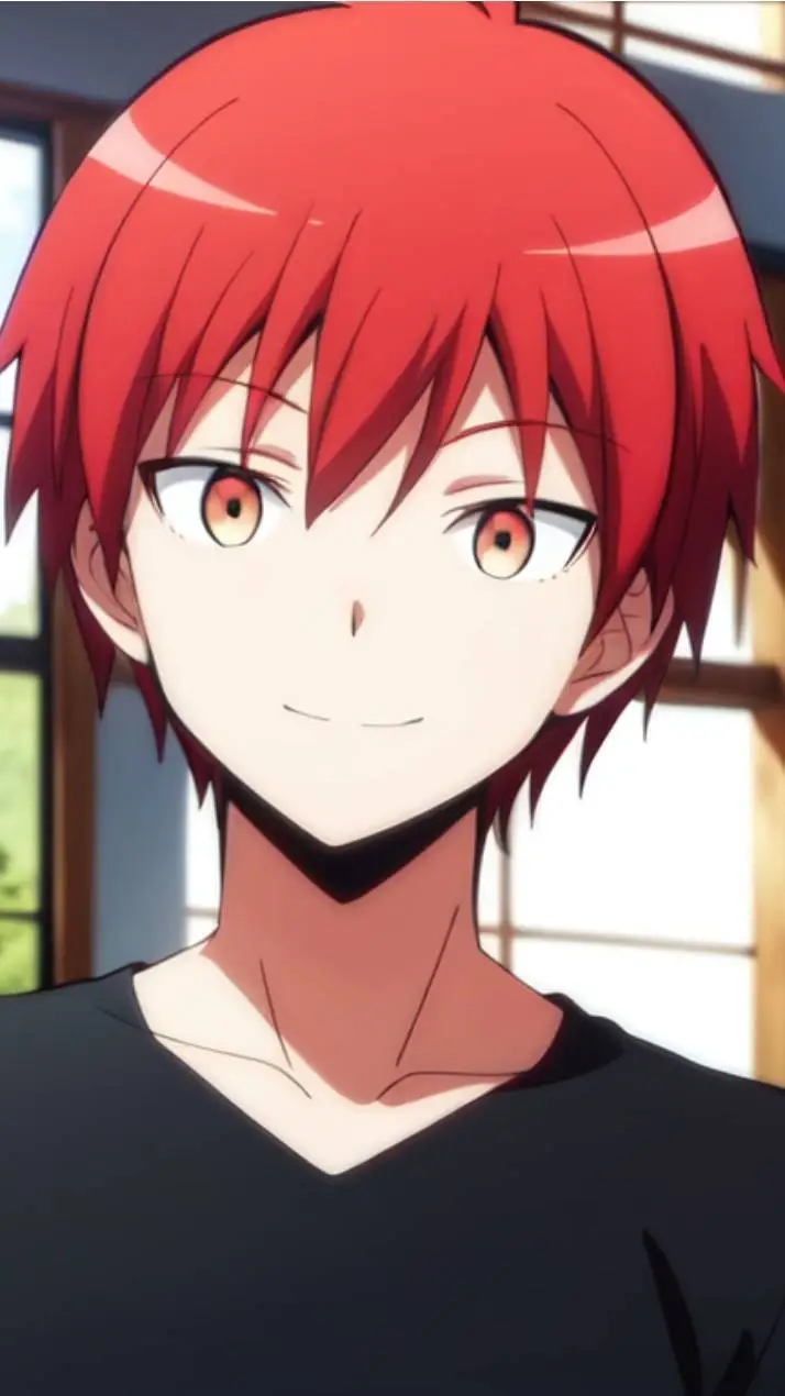 ai character: Karma Akabane  background