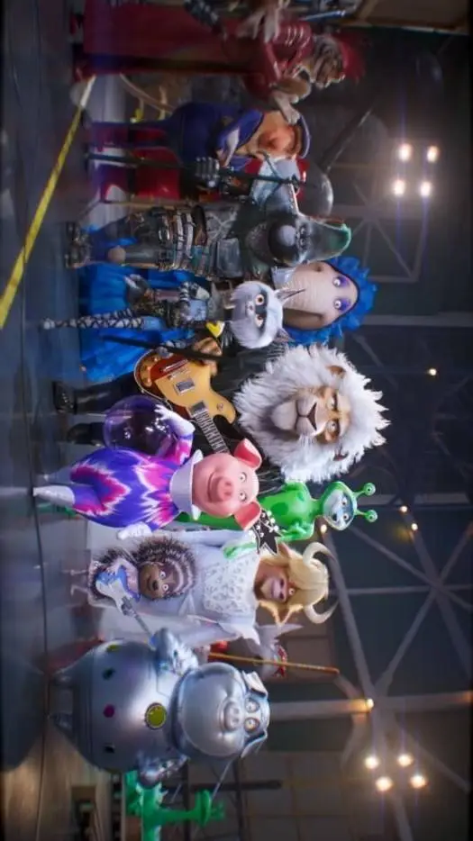 ai character: sing2 road trip background