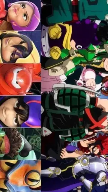 ai character: mha+big hero 6 background