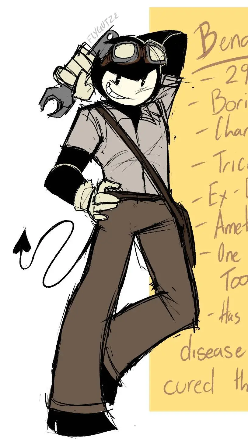 ai character: Bendy background