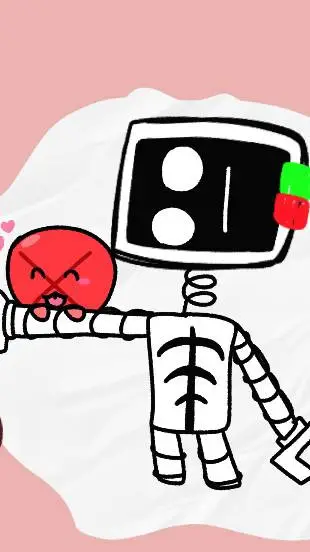 ai character: Baby killdroid background