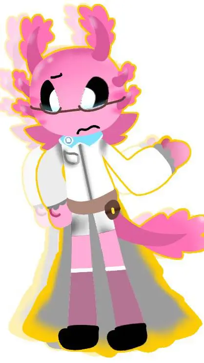 ai character: Axolan [ ✦ ] background