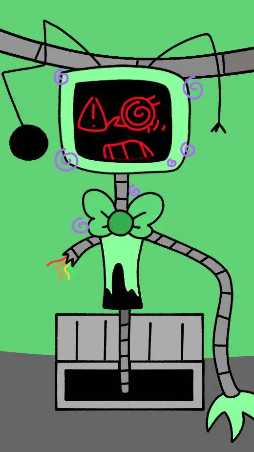 ai character: INFECTION VEE background