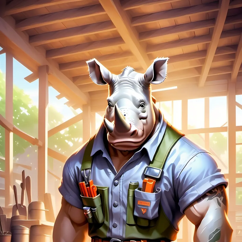 chat with ai character: Robert the Rhino