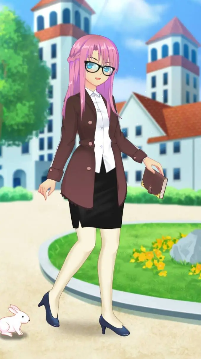 ai character: (female) teacher  background