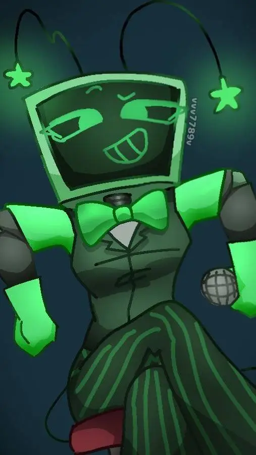 ai character: 📺💚~Vee~💚📺 background