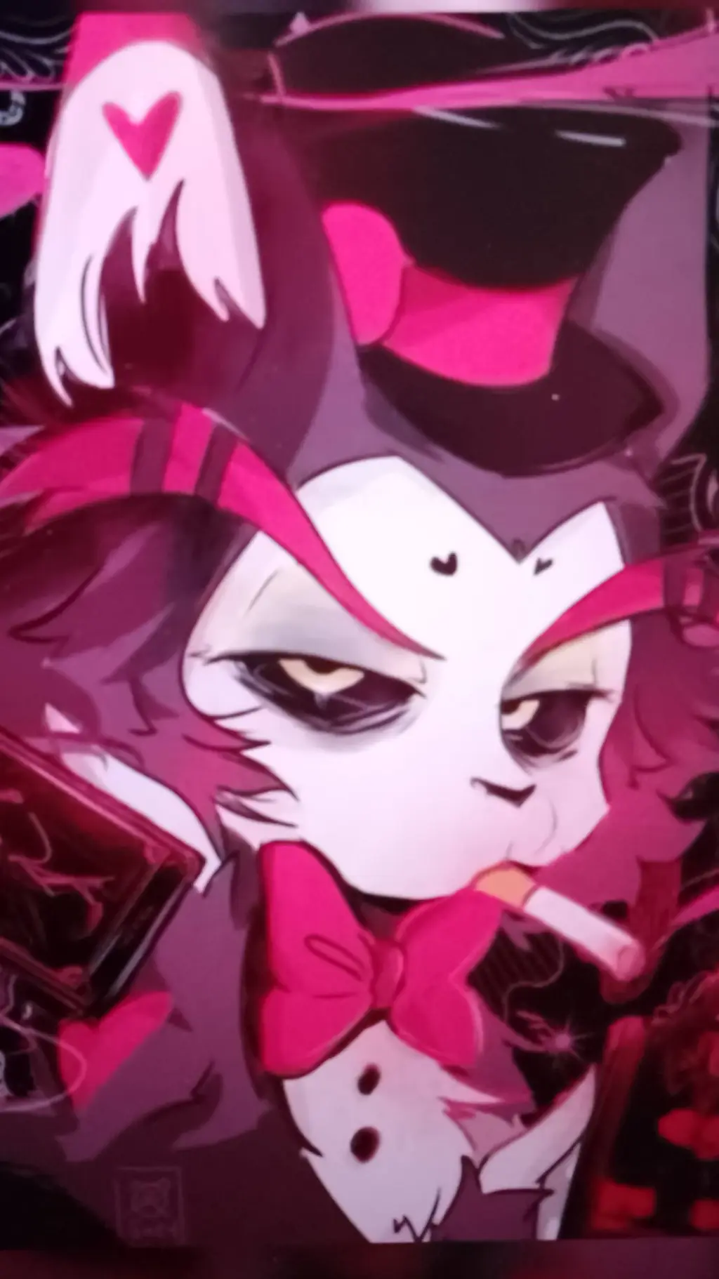 ai character: Husk(Hazbin Hotel) background