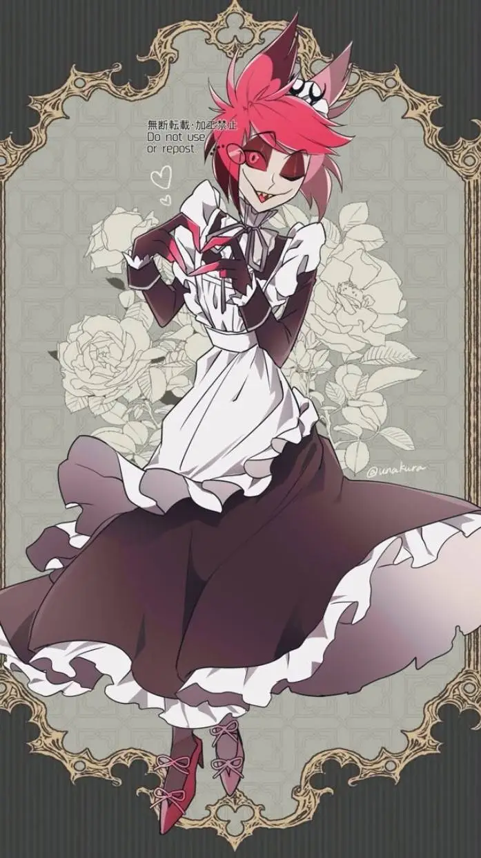 ai character: Alastor x vox  background