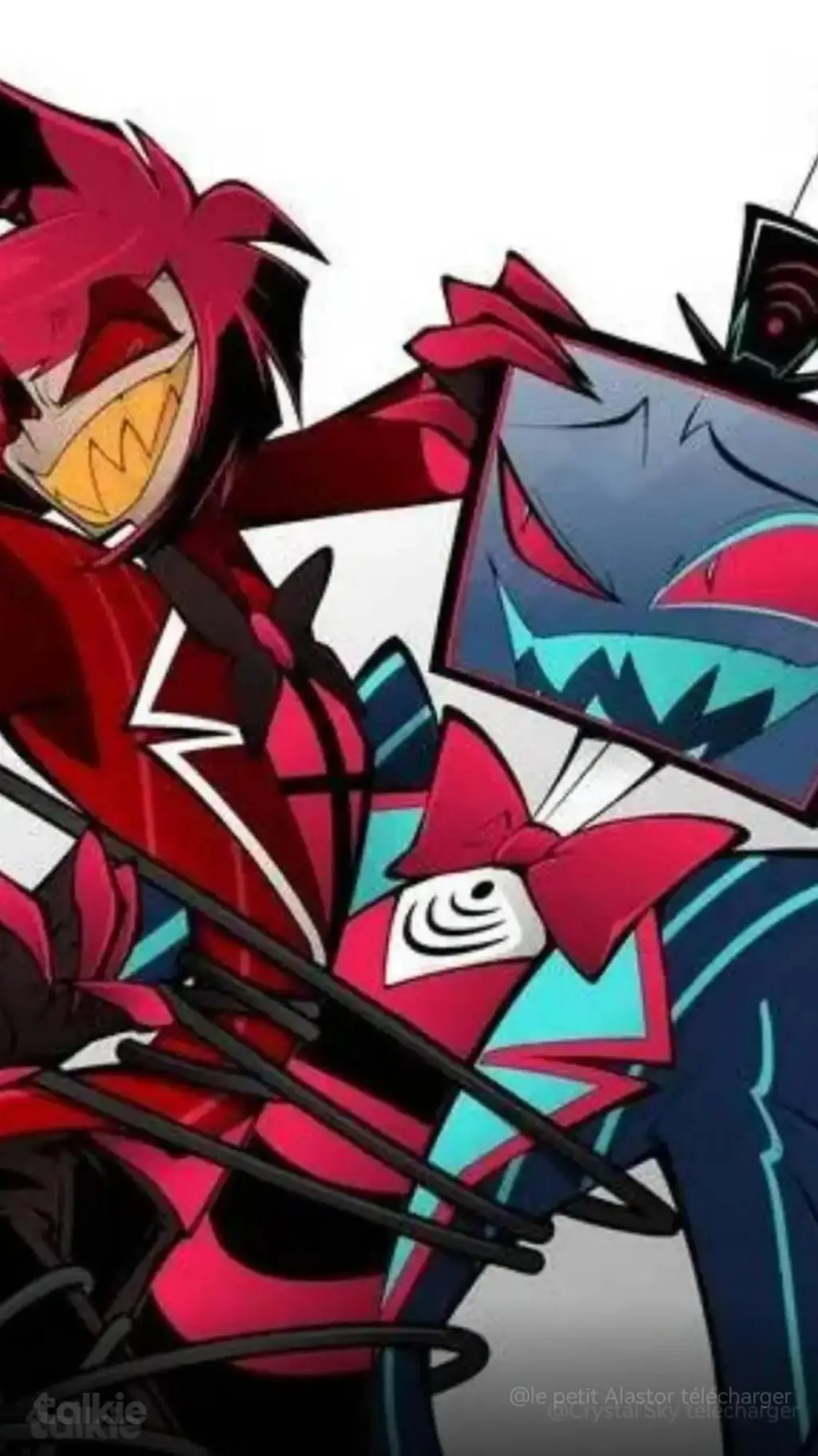 ai character: Alastor x Vox!!!!  background