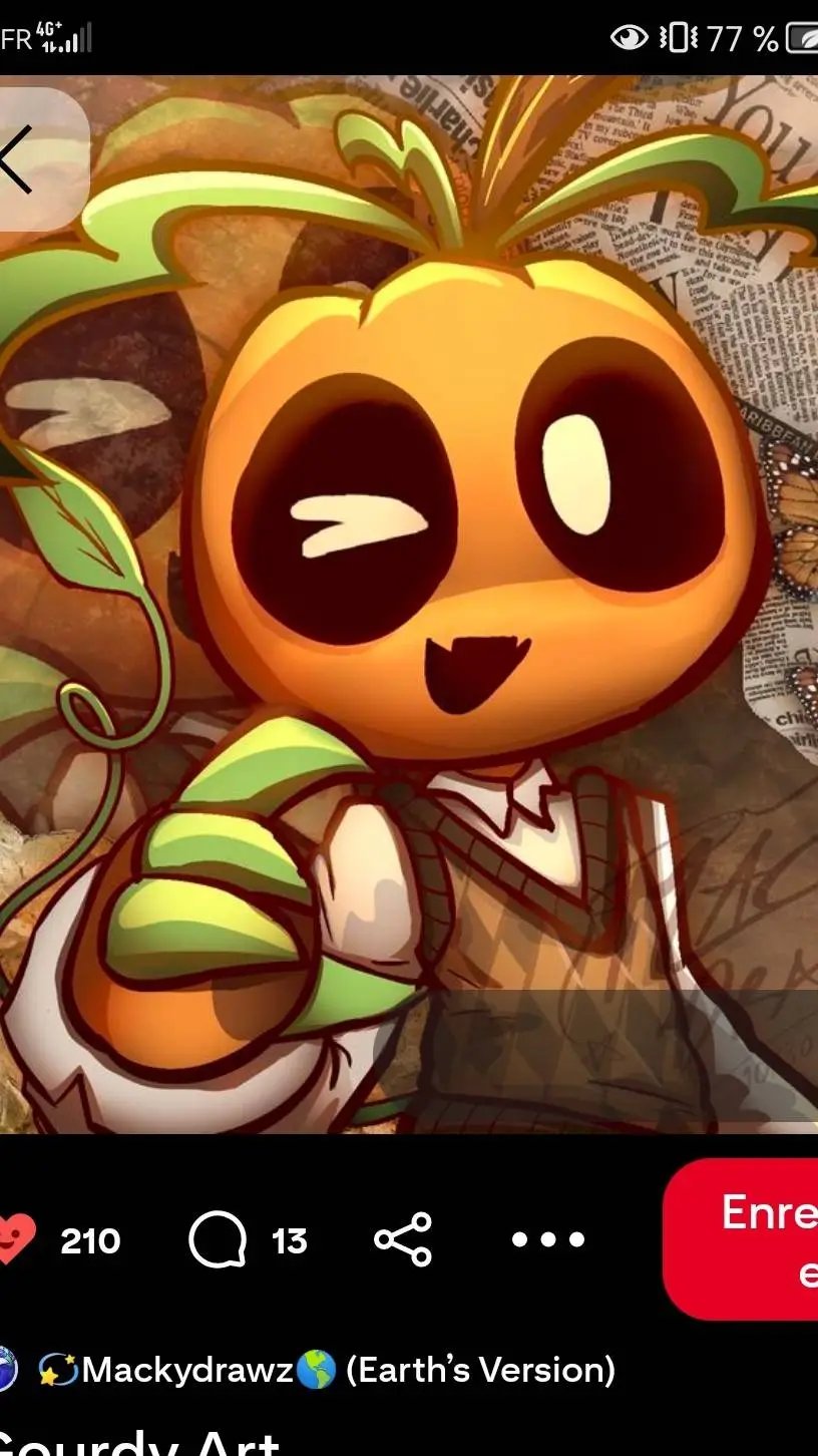 ai character: Gourdy  background