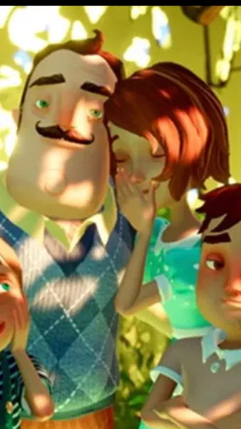 ai character: Hello neighbor background