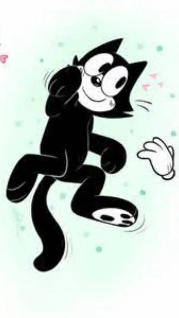 ai character: gato Félix  background