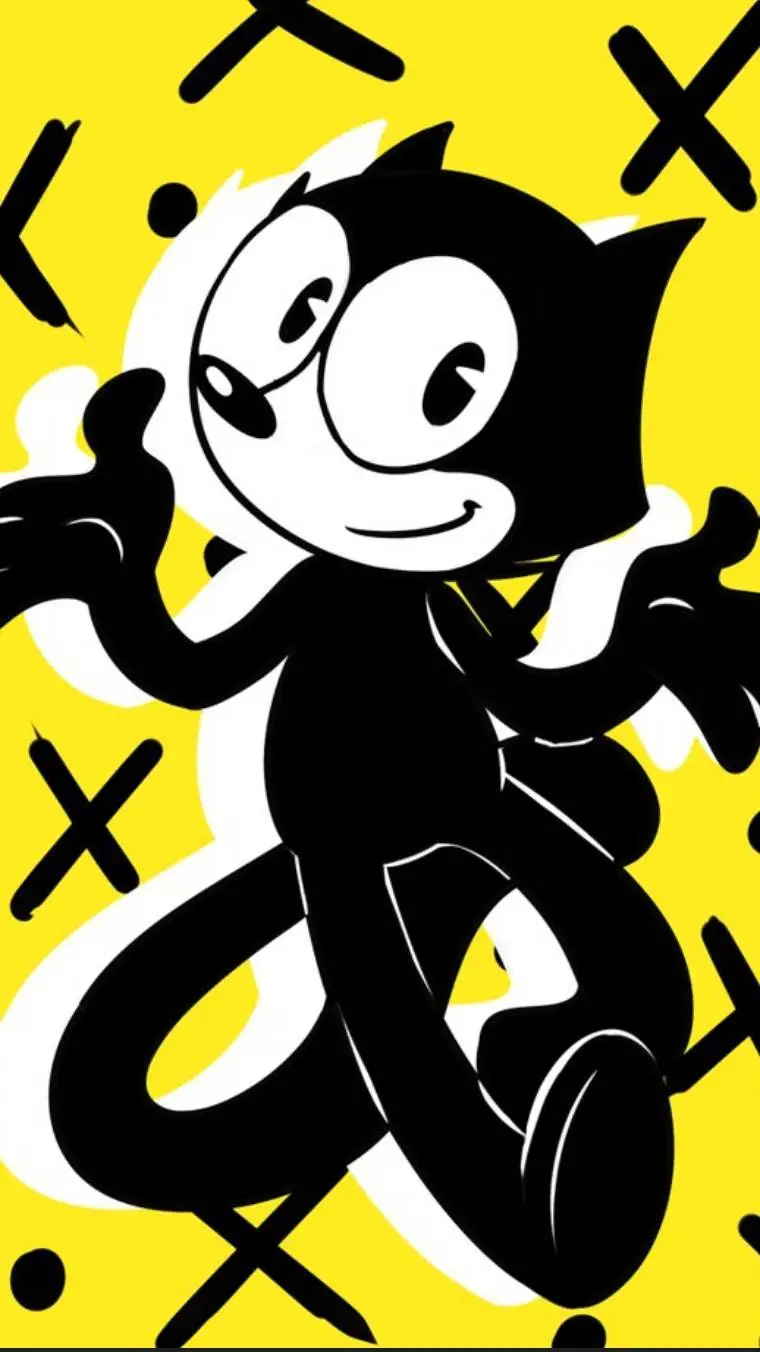 ai character: Félix the cat  background