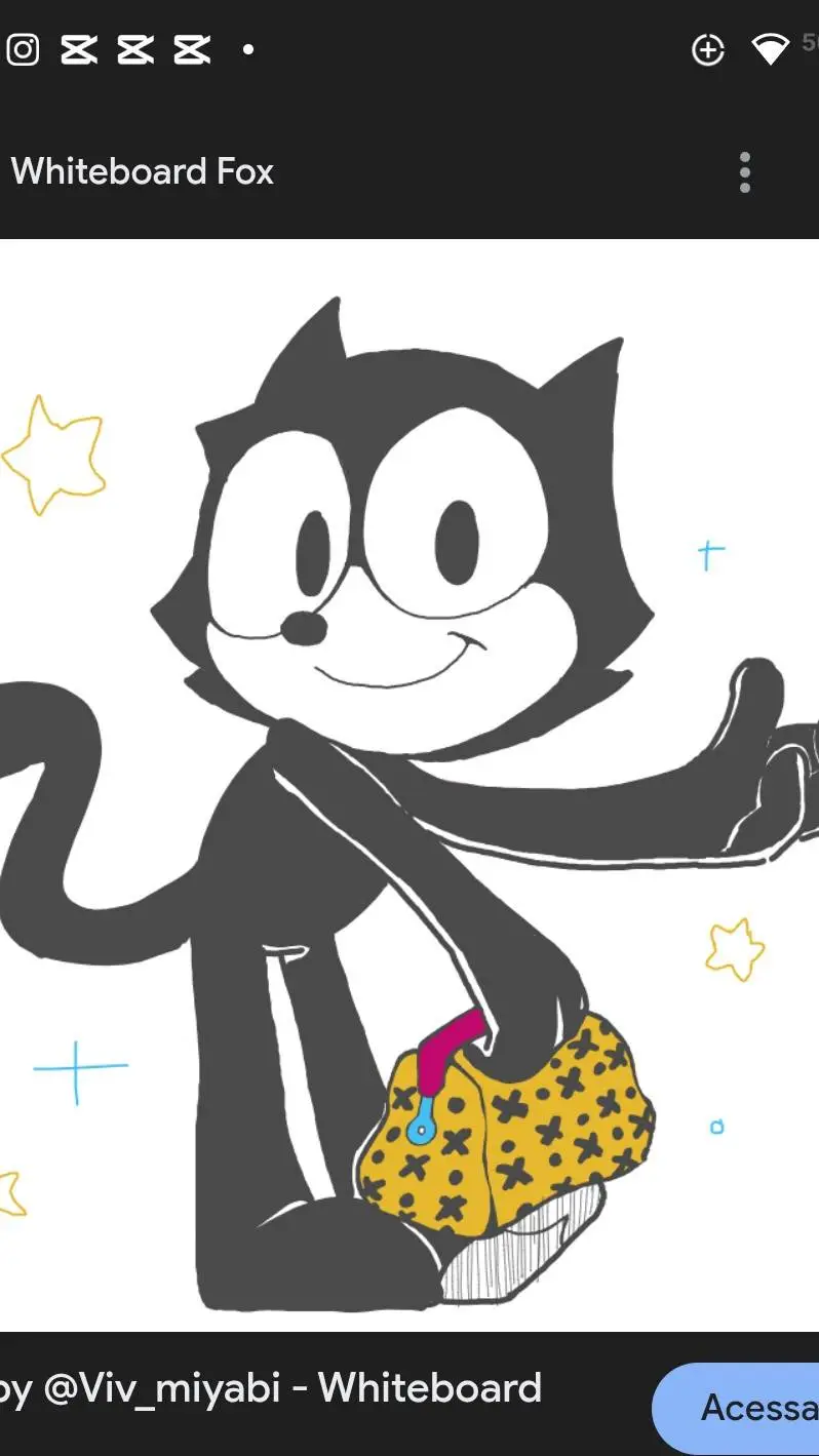 ai character: gato Félix  background