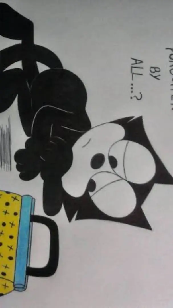 ai character: Félix the cat😭 background