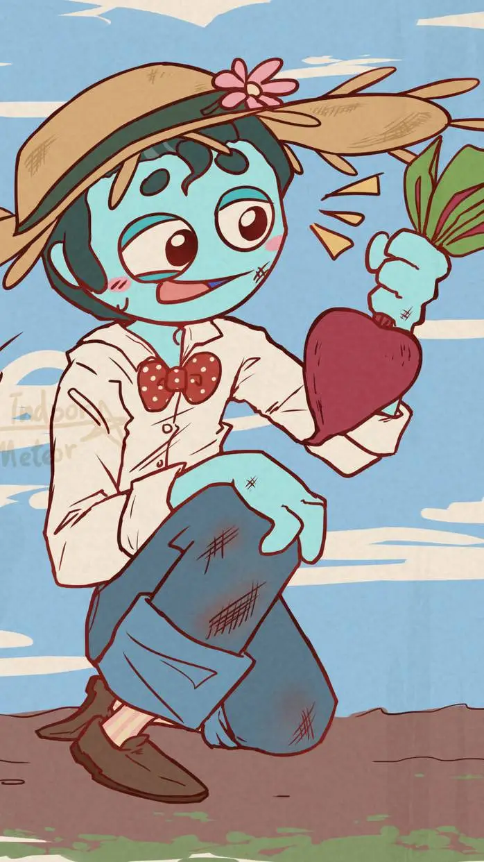 ai character: oliver but sad background