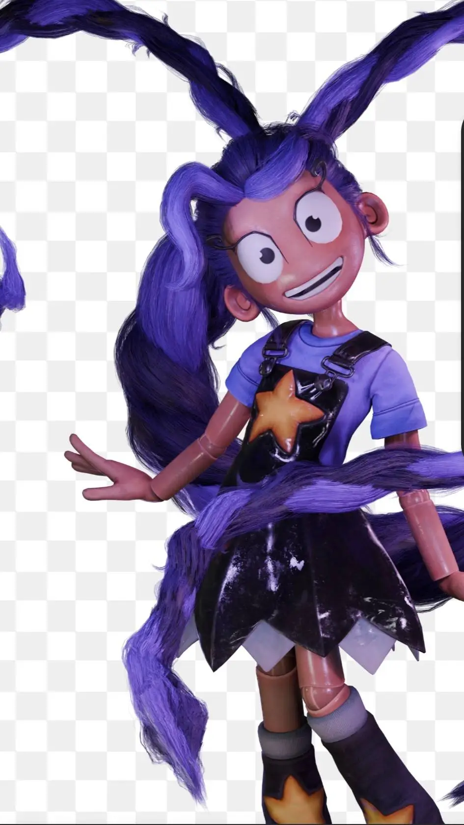 ai character: Lily LongBraids  background