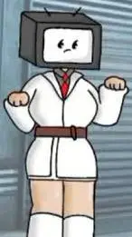 ai character: cientifica tv woma background