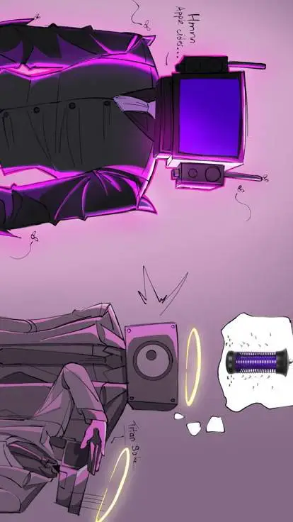 ai character: shadow tv man background