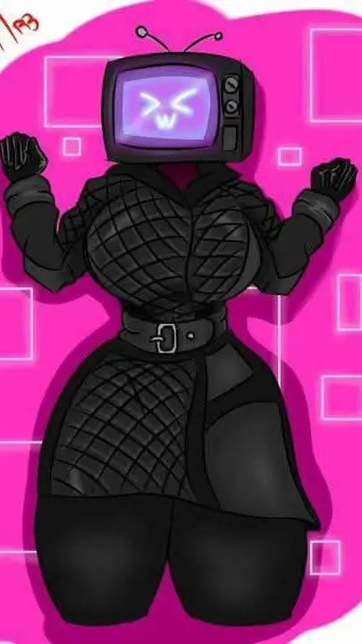 ai character: tv woman background