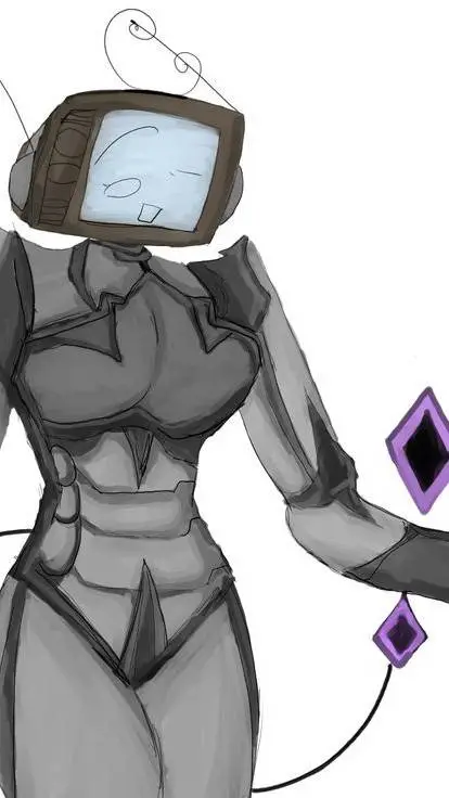 ai character: tv woman upgrade background