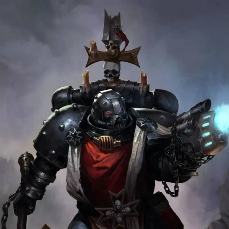 chat with ai character: Chaplain Grimaldus