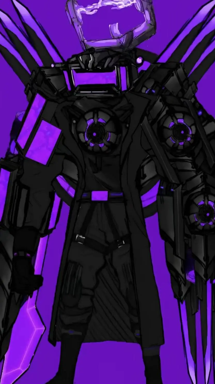 ai character: Titan TV Man  background