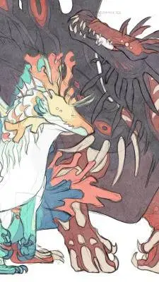 ai character: 🩵 Creatures❤️ background