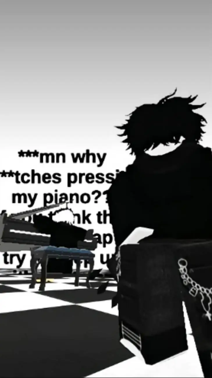 ai character: Piano tiles bully background