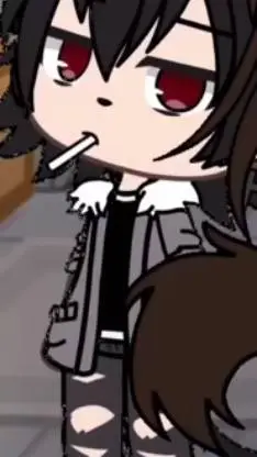 ai character: vermelho background