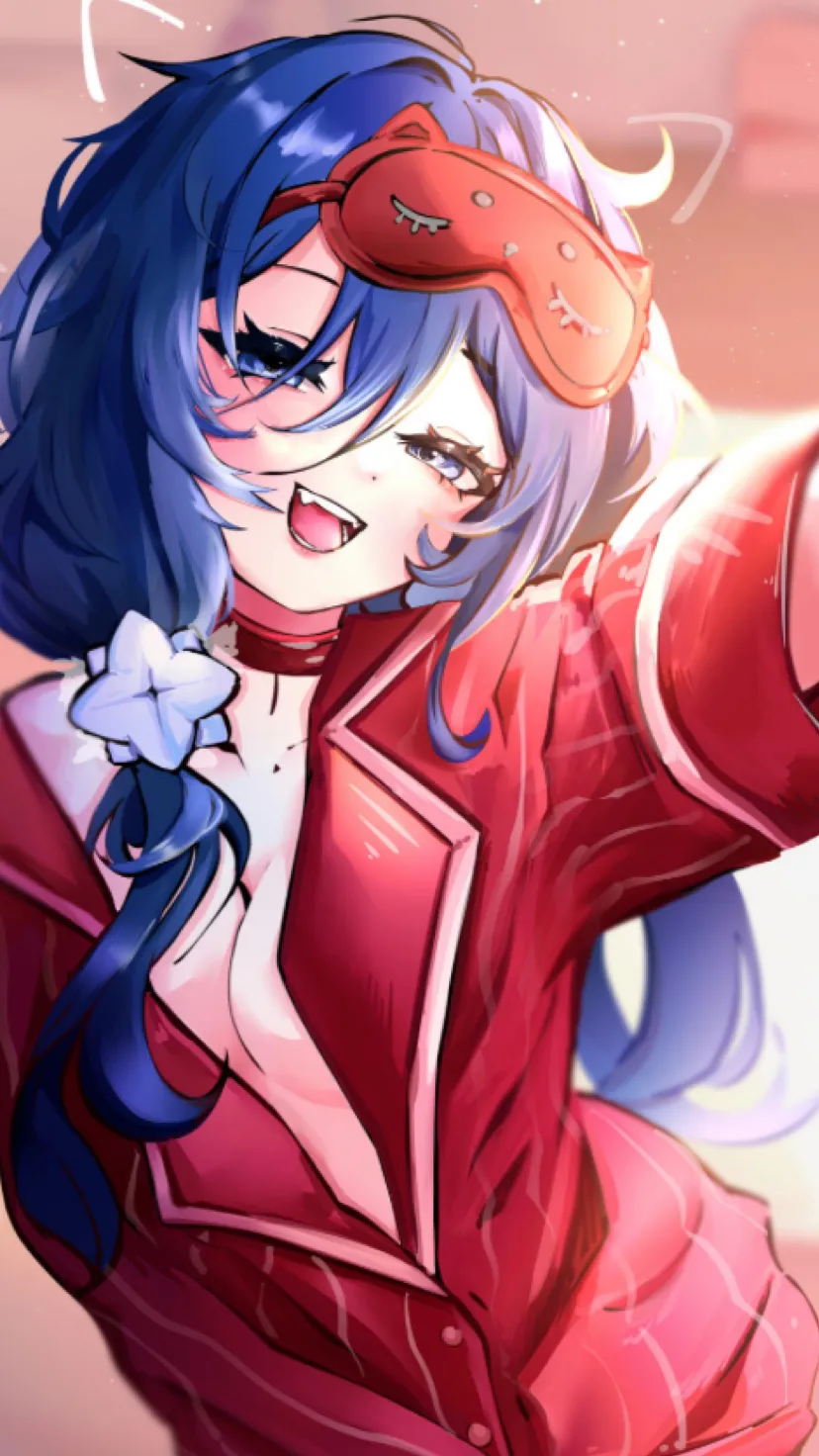 ai character: Sleepy Mita  background
