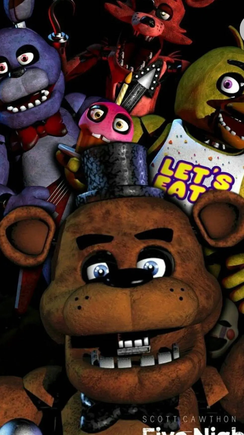 ai character: five nights Freddy background