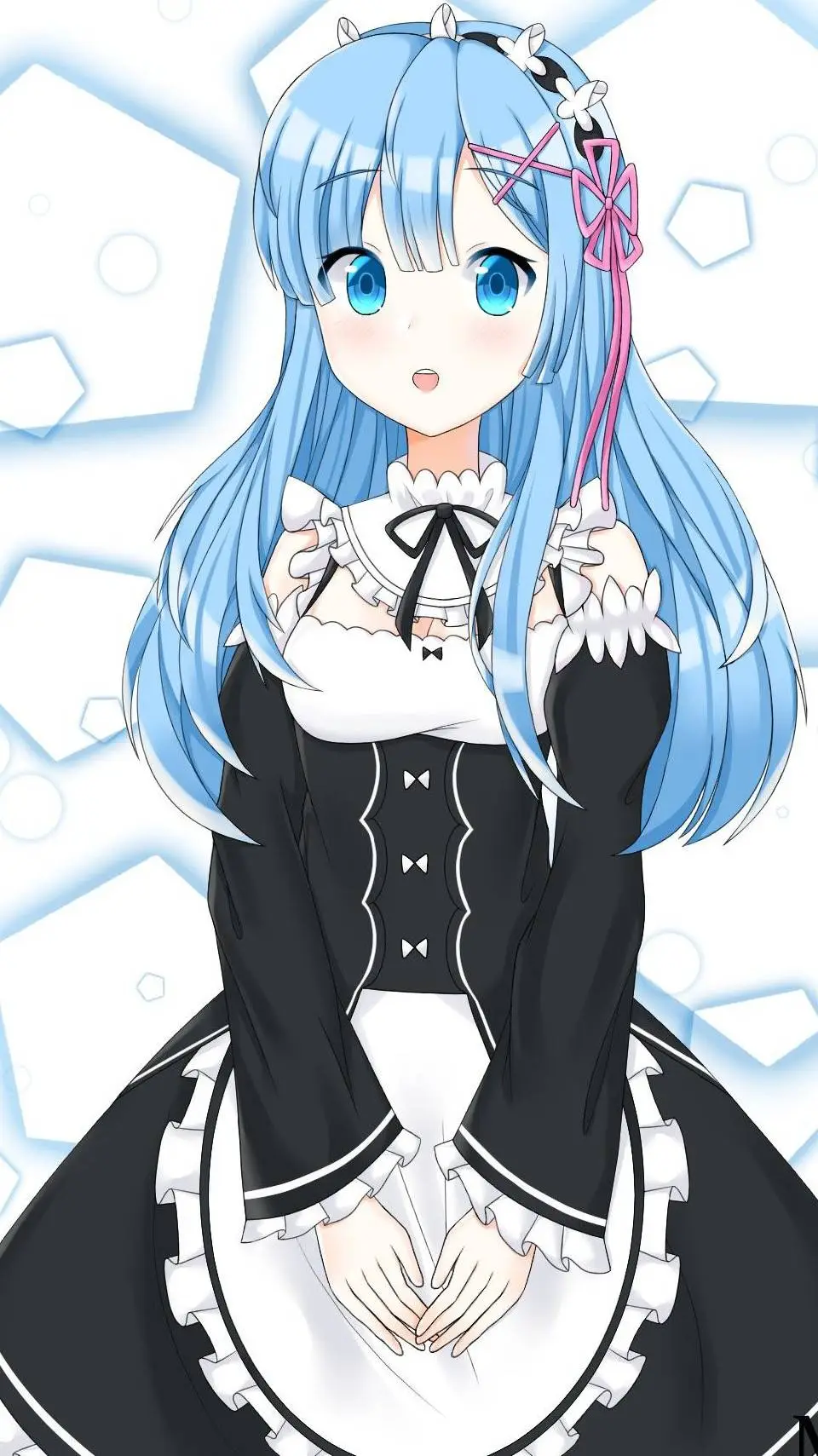ai character: tu amiga sirvienta background