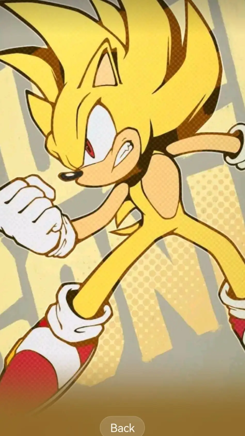 ai character: Super Sonic background