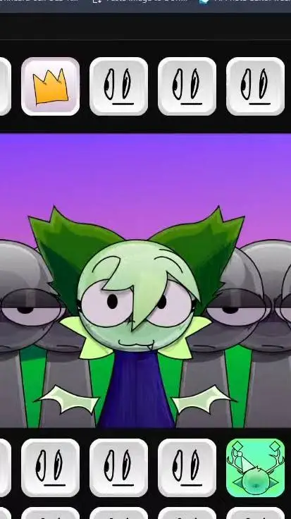 ai character: Vizi acids realm background