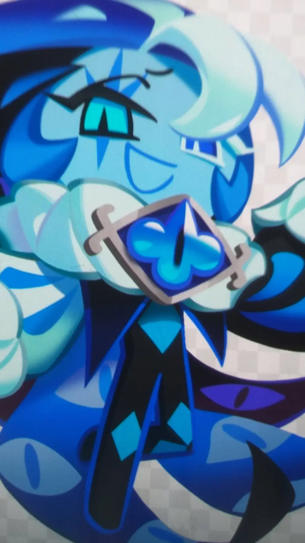 ai character: shadow milk cookie background