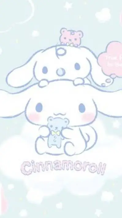 ai character: 💙cinnamoroll💙 background