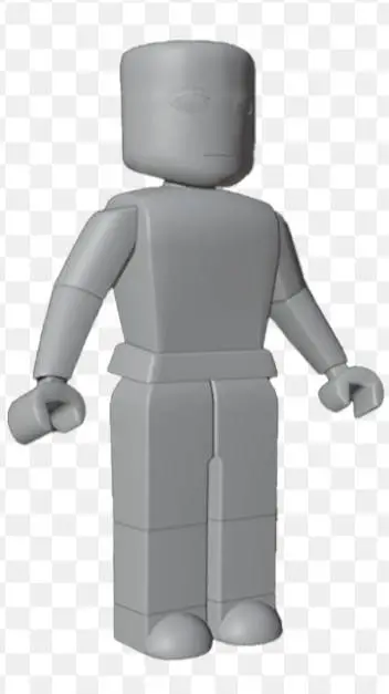 ai character: roblox mannequin background