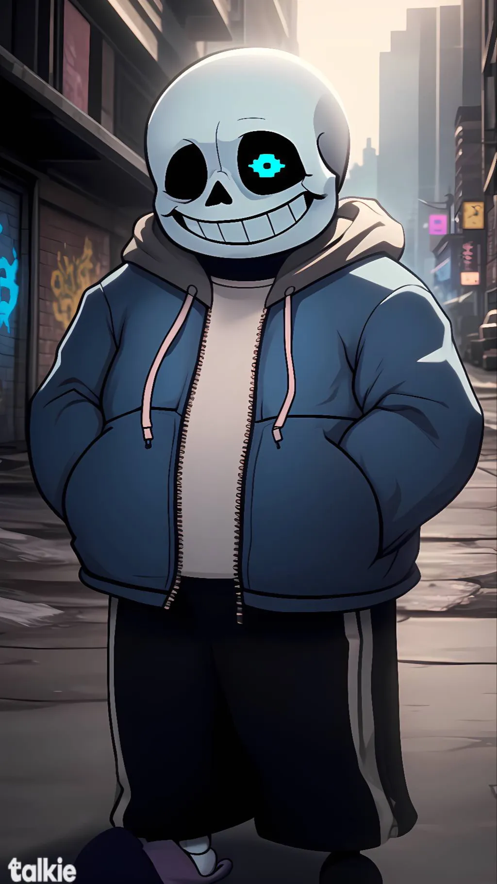 ai character: Sans background