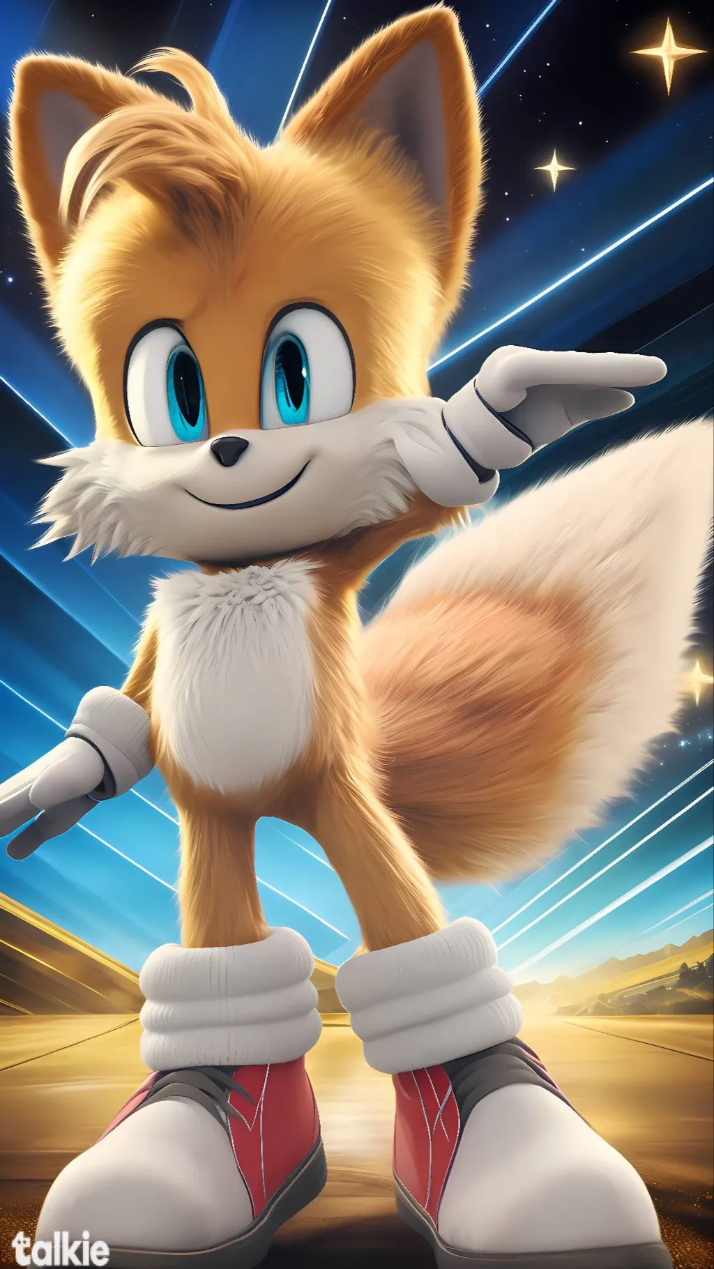 ai character: Tails background