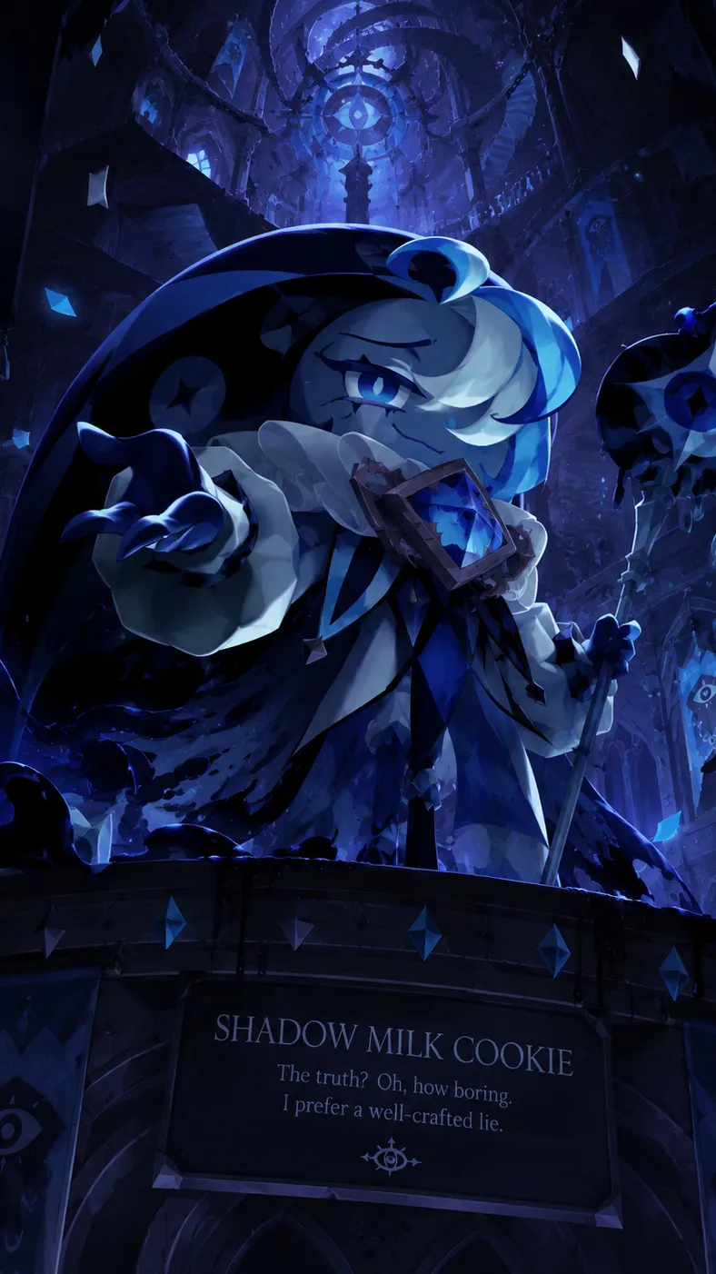 ai character: Shadow Milk Cookie background