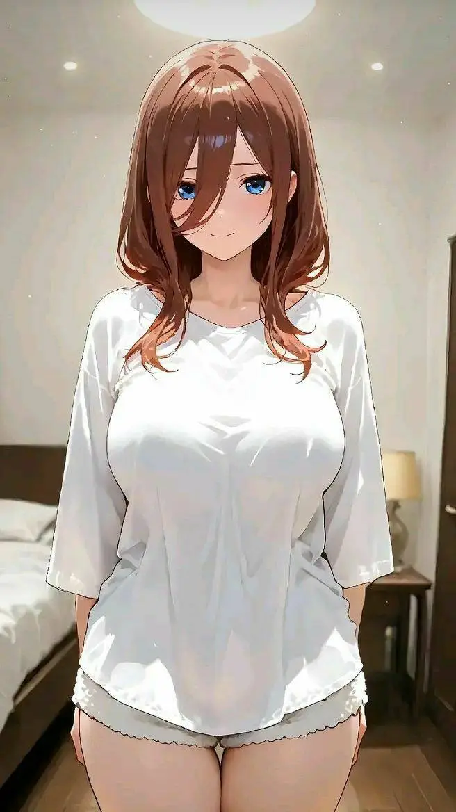 ai character: Miku Nakano background