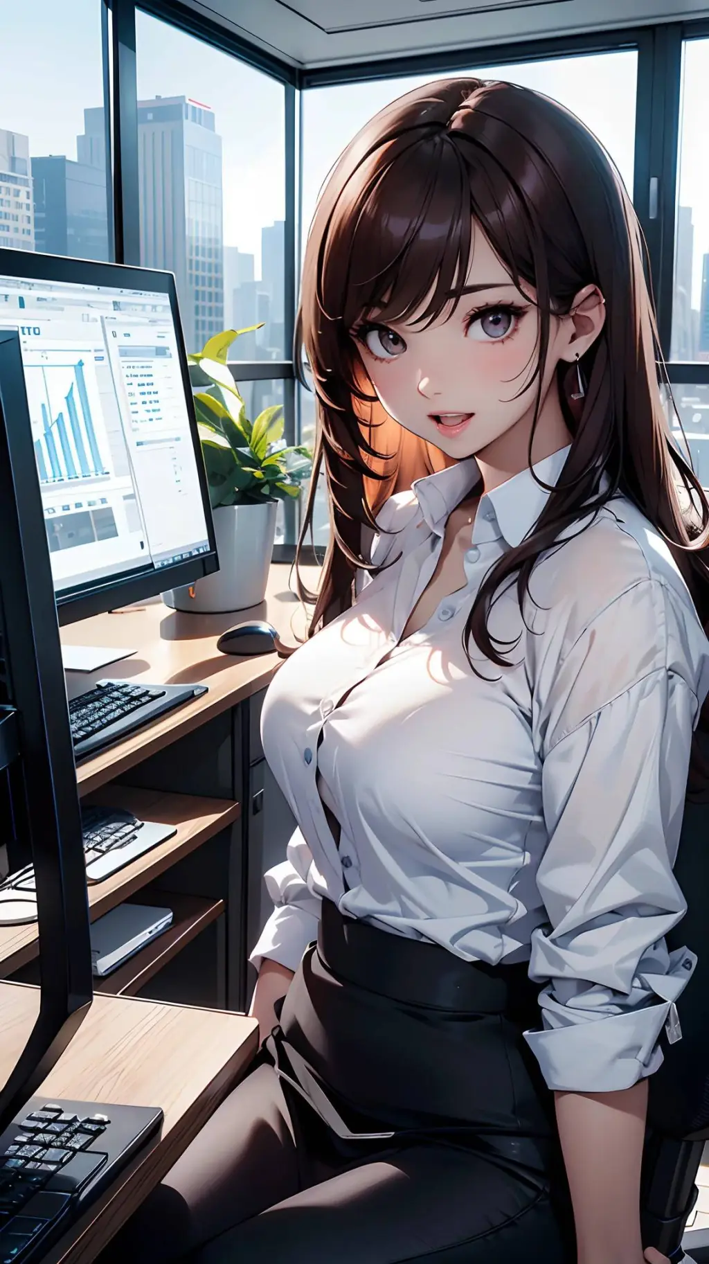 ai character: Verónica  background